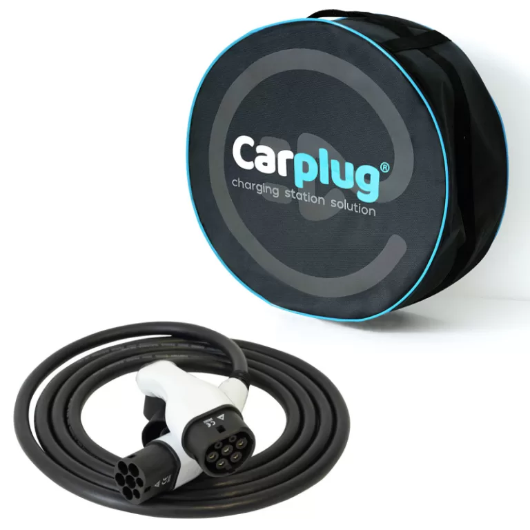 Câble de recharge - Type 2 - Type 2 - 4m - 22kW (3 phases 32A) - T2 T2 + Housse