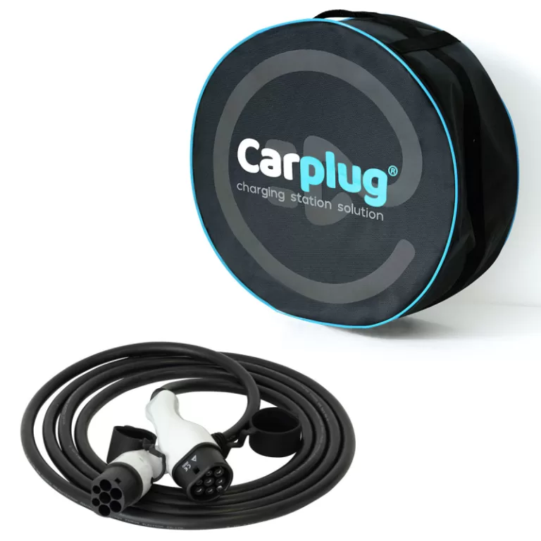 Câble de recharge - Type 2 - Type 2 - 5m - 22kW (3 phases 32A) - T2 T2 + Housse