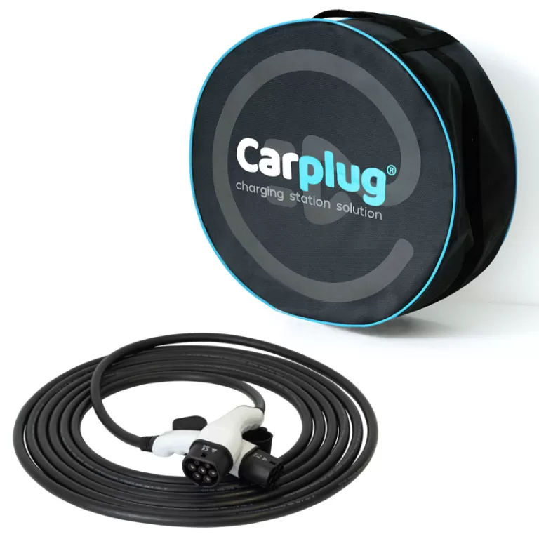 Câble de recharge - Type 2 - Type 2 - 10m - 7,4kW (1 phases 32A) - T2 T2 + Housse