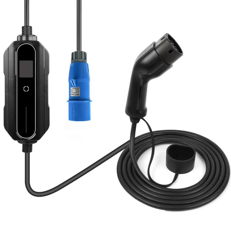 Borne de recharge mobile - Chargeur mobile Helectron C216 - 5m - 6 à 16A – Type 2 – Prise CEE 16A
