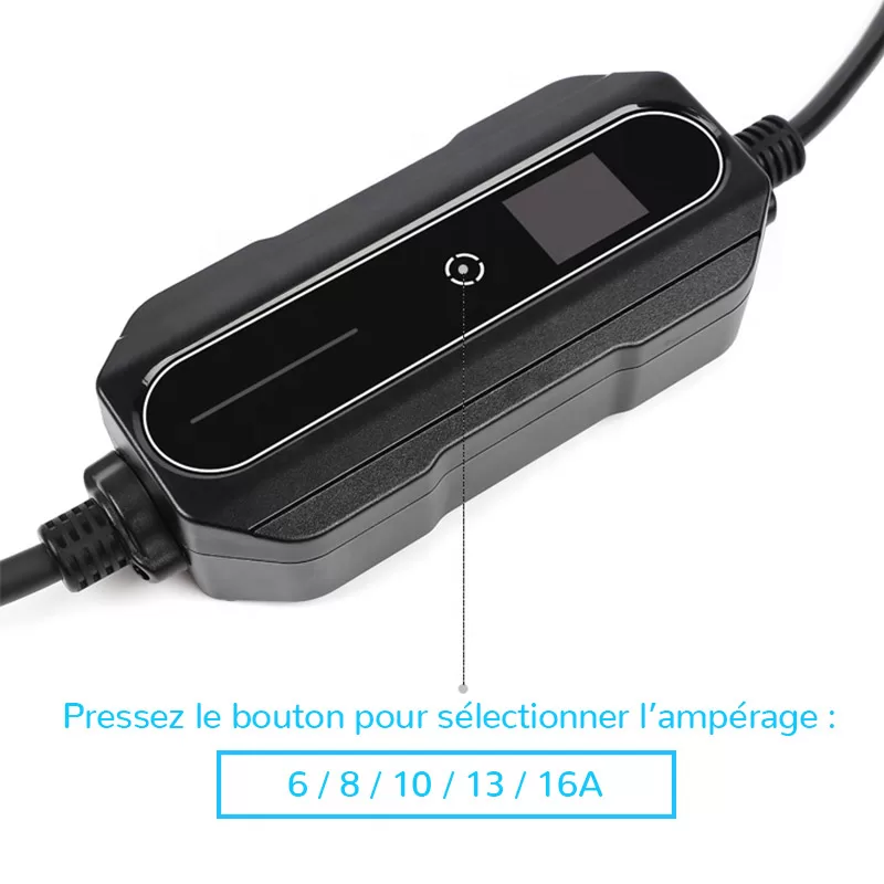 Borne de recharge mobile - chargeur mobile Helectron S116 - 12m - 6 à 16A – Type 1 – 3,7kW – Prise domestique – Image 4