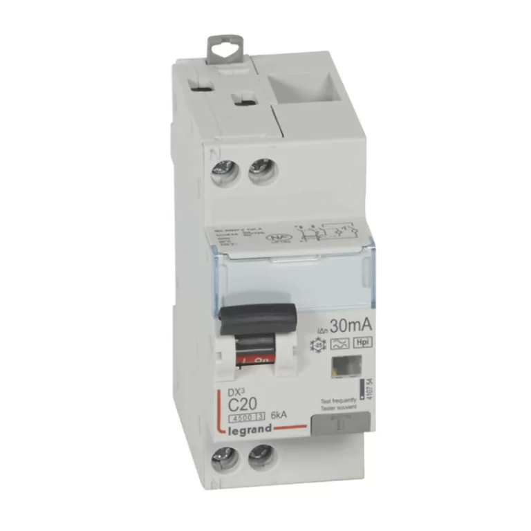 LEGRAND Disjoncteur différentiel 20A 1P+N - TypeF - 30mA - Réf. 410754