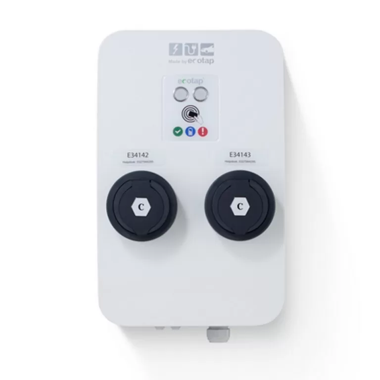 ECOTAP borne murale double Duo Mural 22kW - Type 2 - borne publique et entreprise