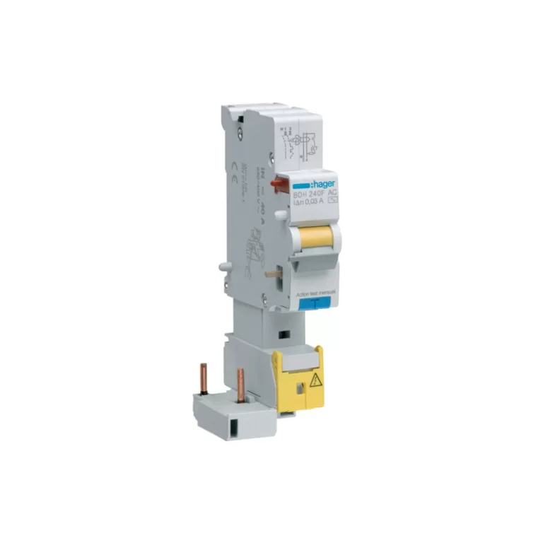 HAGER BDH240F - Interrupteur différentiel 40A - Type A Hi - 1P+N - 30mA