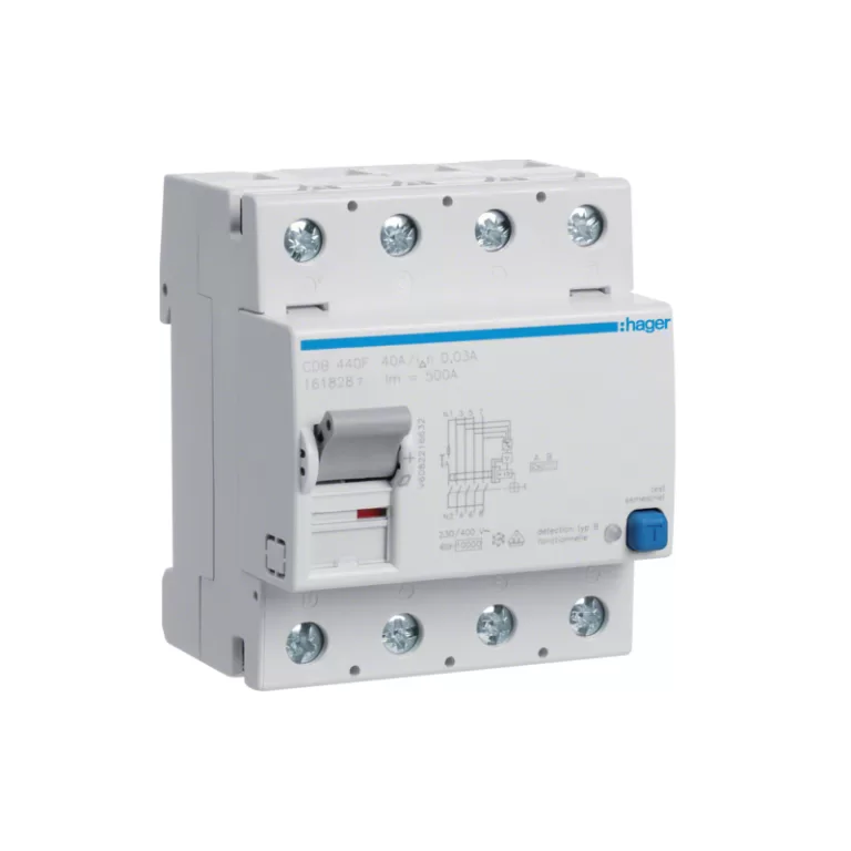 HAGER CDB640F - Interrupteur différentiel 40A - Type B - 4P - 30mA