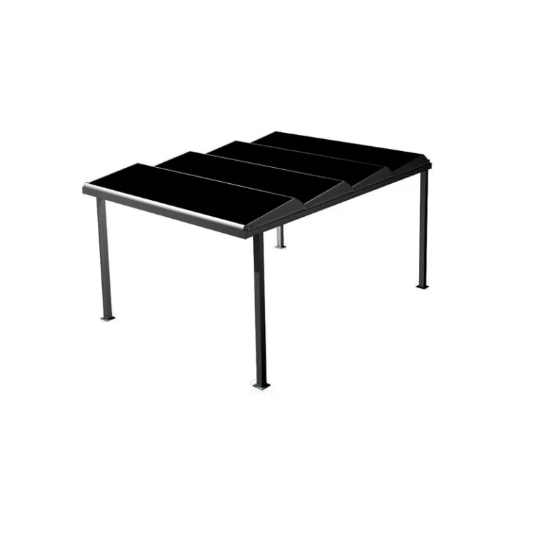 IRFTS Carport solaire en kit Shadow Solar - 4 à 12 panneaux - 1,2 à 3,6 kWc