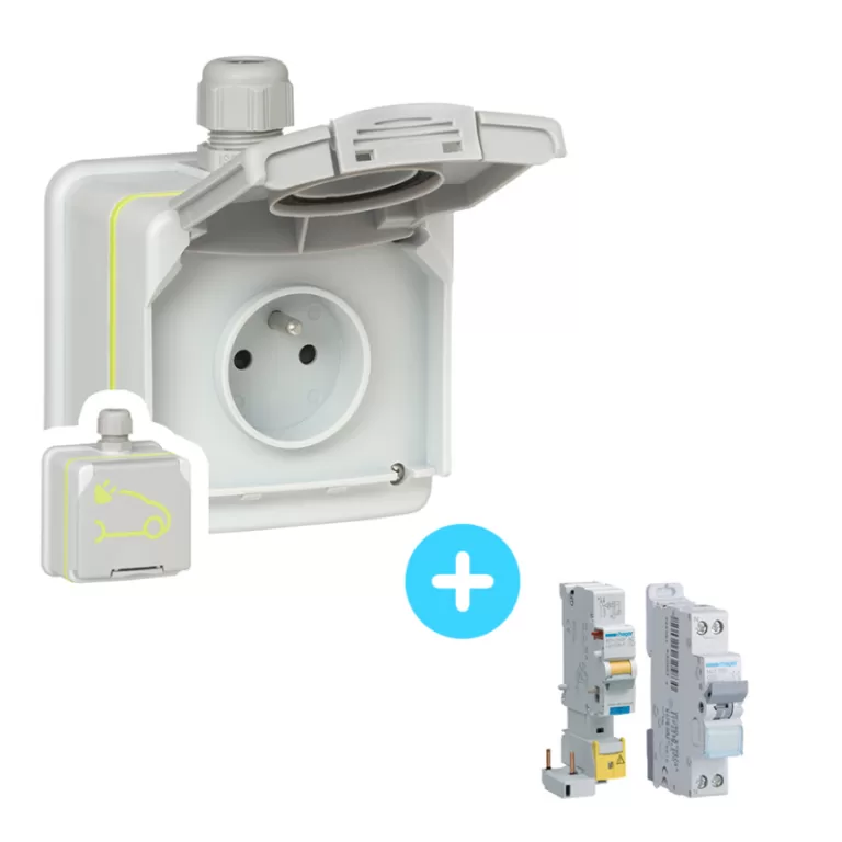 Pack Prise LEGRAND Green up - 090471 - 3,7 kW + Protections électriques