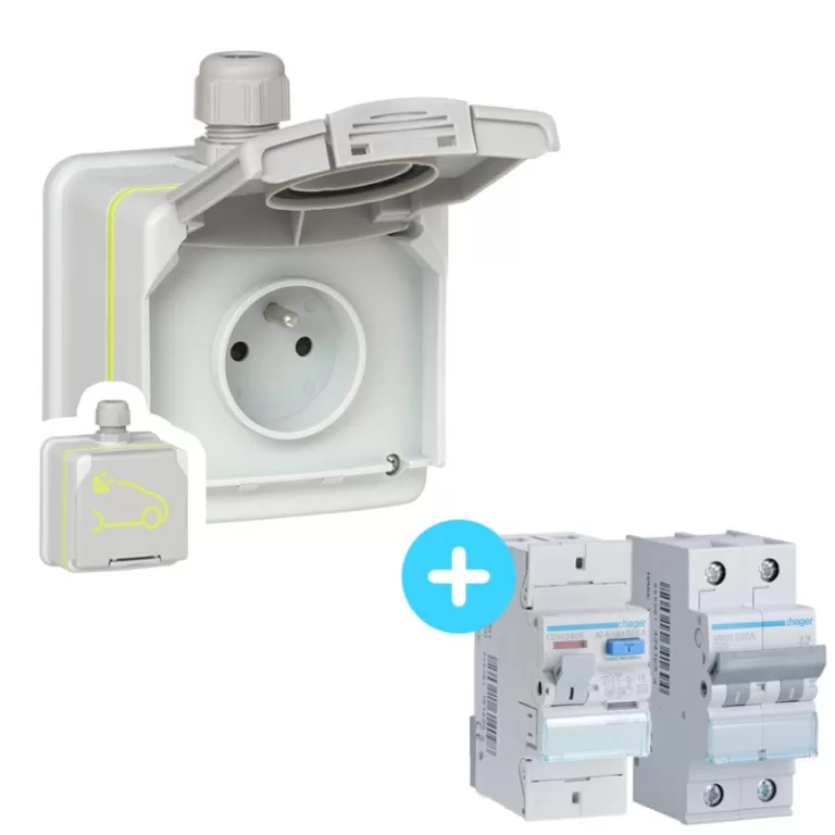 Pack Prise LEGRAND Green up - 090471 - 3,7 kW + Protections électriques Maroc