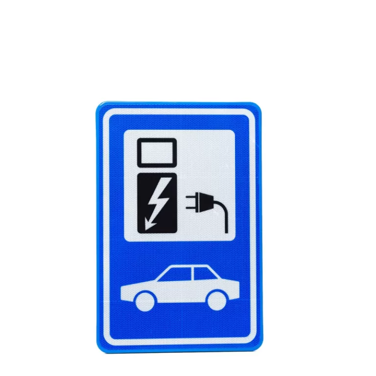 EVBOX Panneau de signalisation 40 x 60 cm + Kit de fixation mural