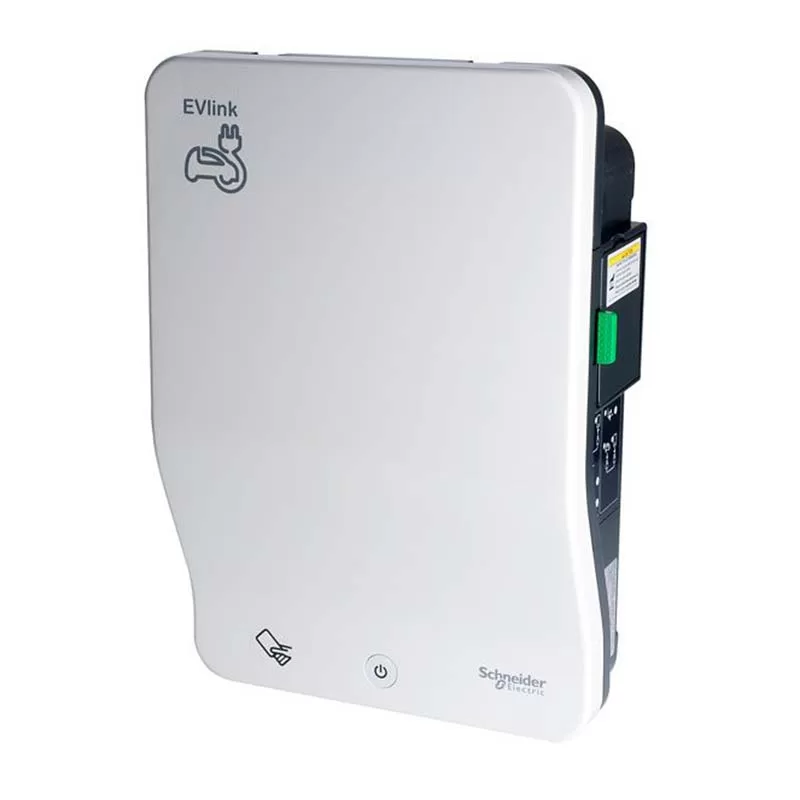 SCHNEIDER Borne de recharge EVlink Smart – T2S 22kW + TE 2,3kW - RFID -  EVB1A22P4ERI - WATTSC