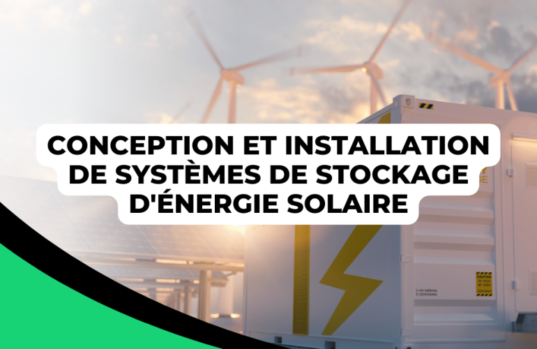 Conception et installation de systèmes de stockage d'énergie solaire