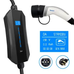 Câble de recharge pour véhicule électrique pour station