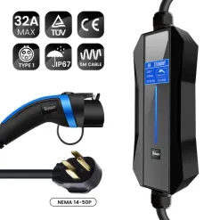 Station de recharge pour véhicules électriques EVSE 32a Type 1