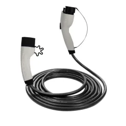 Câble de charge pour véhicule électrique de type 1 à type 2 16 A en mode 3