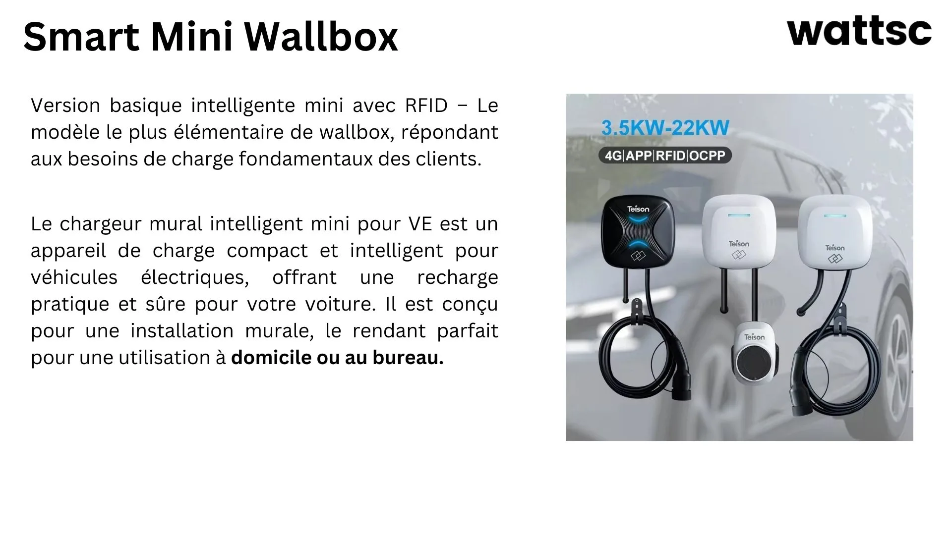 Wallbox Smart Mini : Une solution compacte et intelligente
