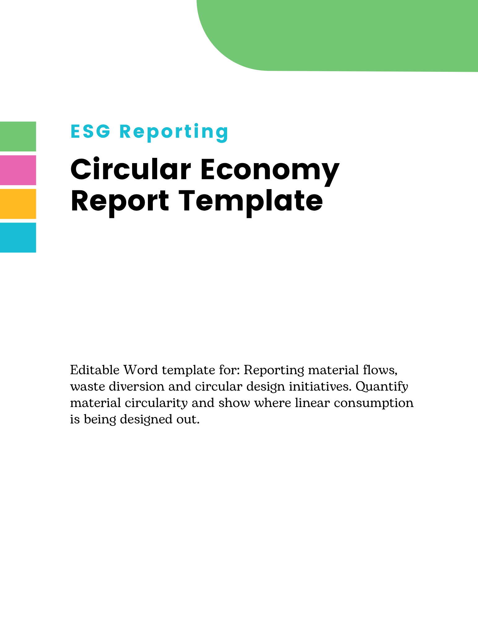 Circular Economy Report Template