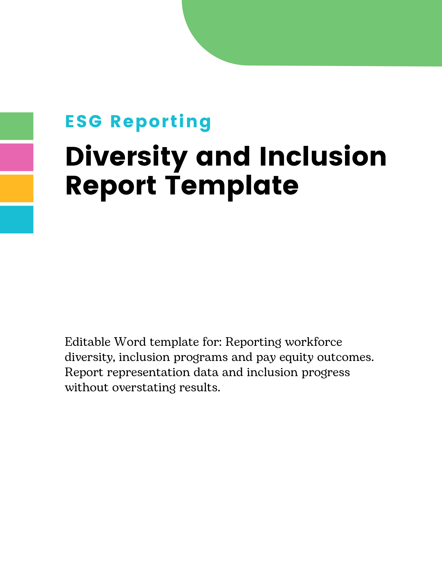 Diversity and Inclusion Report Template
