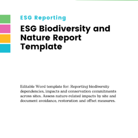ESG Biodiversity and Nature Report Template