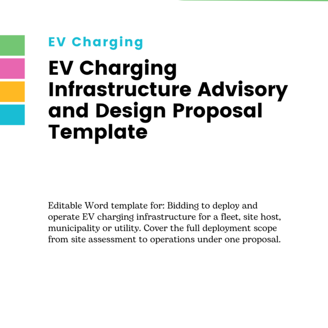 EV Charging Infrastructure Advisory and Design Proposal Template