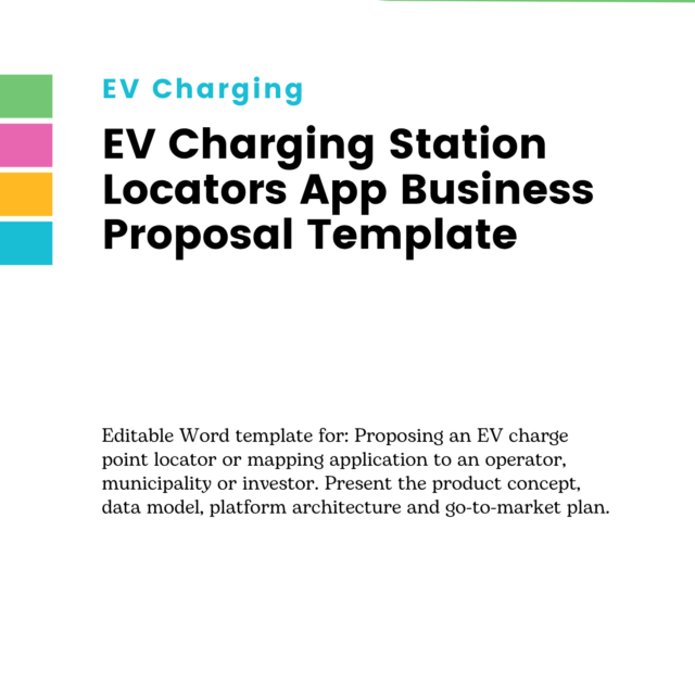 EV Charging Station Locators App Business Proposal Template