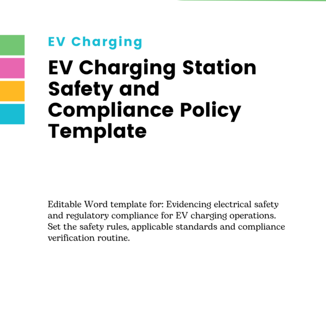 EV Charging Station Safety and Compliance Policy Template
