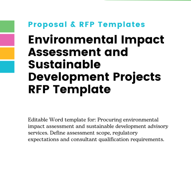 Environmental Impact Assessment and Sustainable Development Projects RFP Template