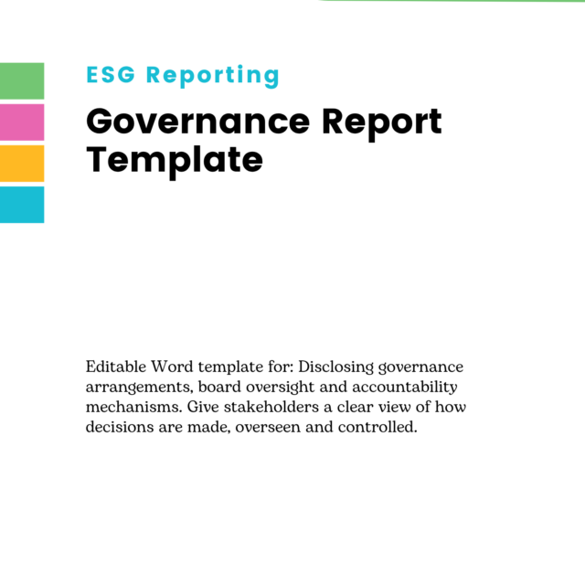 Governance Report Template