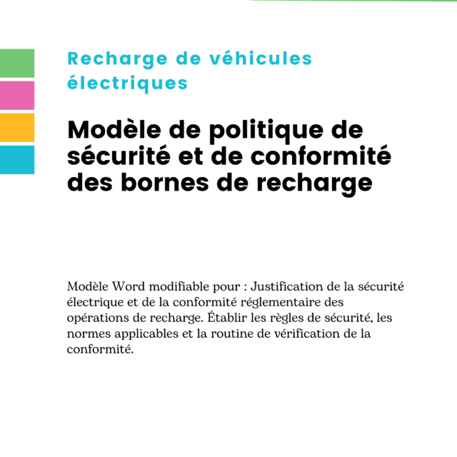 Modèle de politique de sécurité et de conformité des bornes de recharge