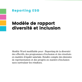 Modèle de rapport diversité et inclusion