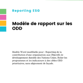 Modèle de rapport sur les ODD
