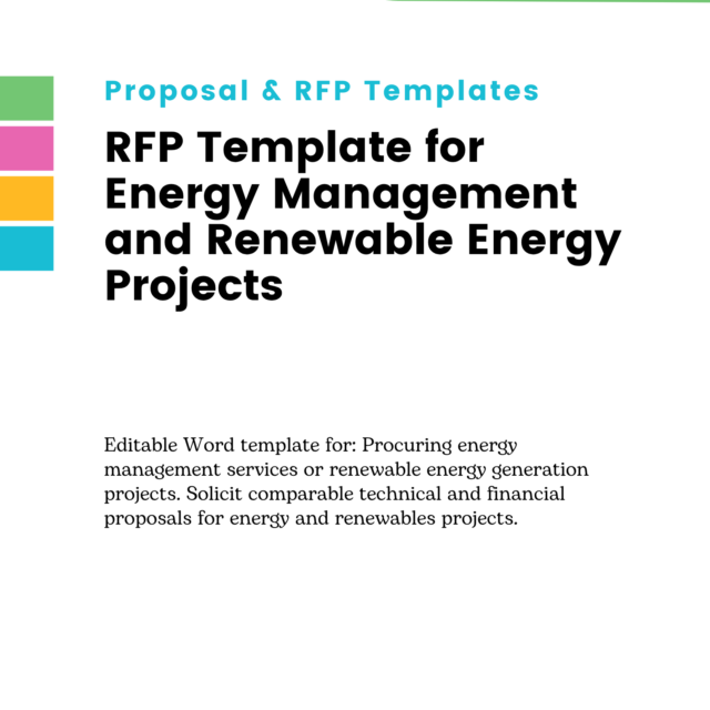 RFP Template for Energy Management and Renewable Energy Projects
