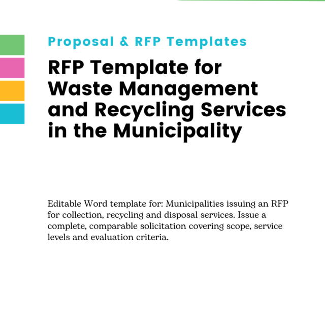 RFP Template for Waste Management and Recycling Services in the Municipality
