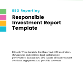 Responsible Investment Report Template