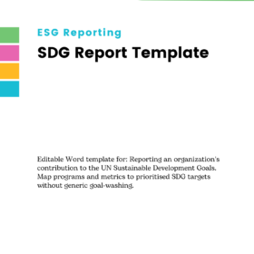 SDG Report Template