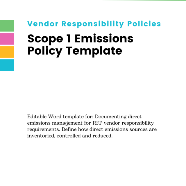 Scope 1 Emissions Policy Template
